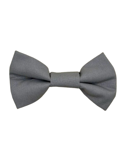 Gray Dog Bow Tie - Handmade Pet Accessory