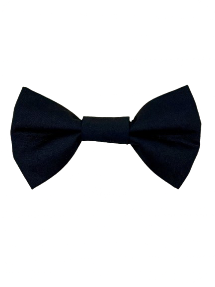 Black Dog Bow Tie - Handmade Pet Accessory