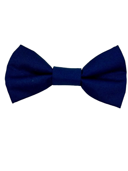 Navy Blue Dog Bow Tie - Handmade Pet Accessory