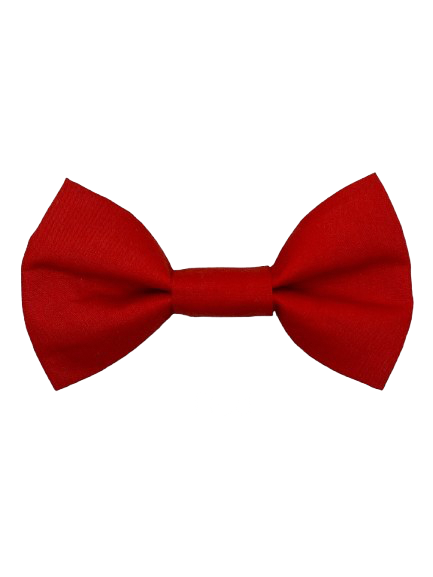 Red Dog Bow Tie - Handmade Pet Accessory