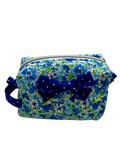 Blue Floral Mini Handmade Makeup Bag