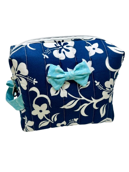 Hawaiian Floral Handmade Makeup Bag