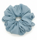 Dusty Blue Scrunchie White Background