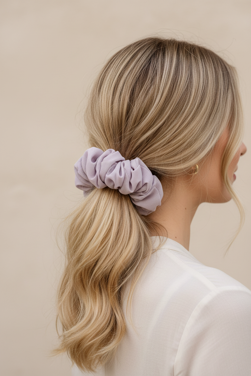 Dusty Lavender Scrunchie