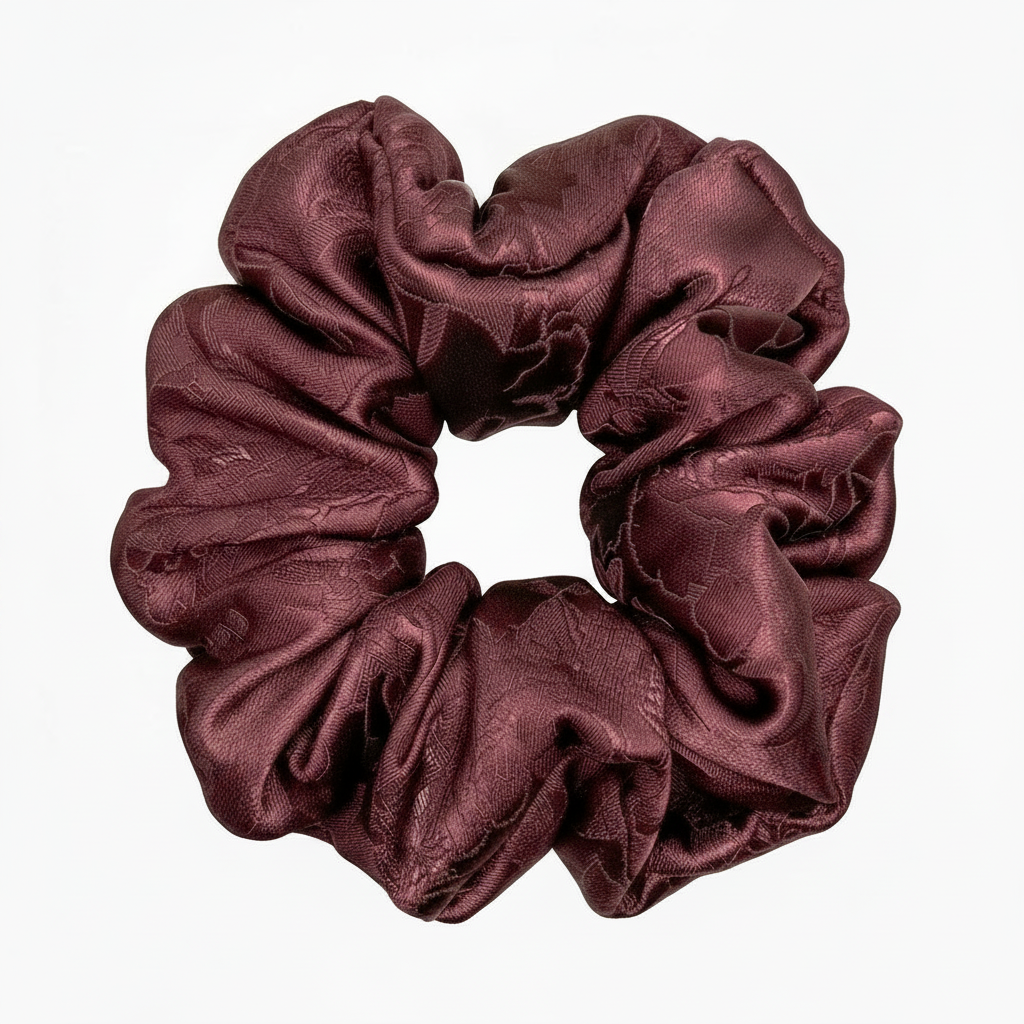Larger Burgundy Scrunchie