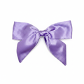 Lavender Satin Bow - White Background