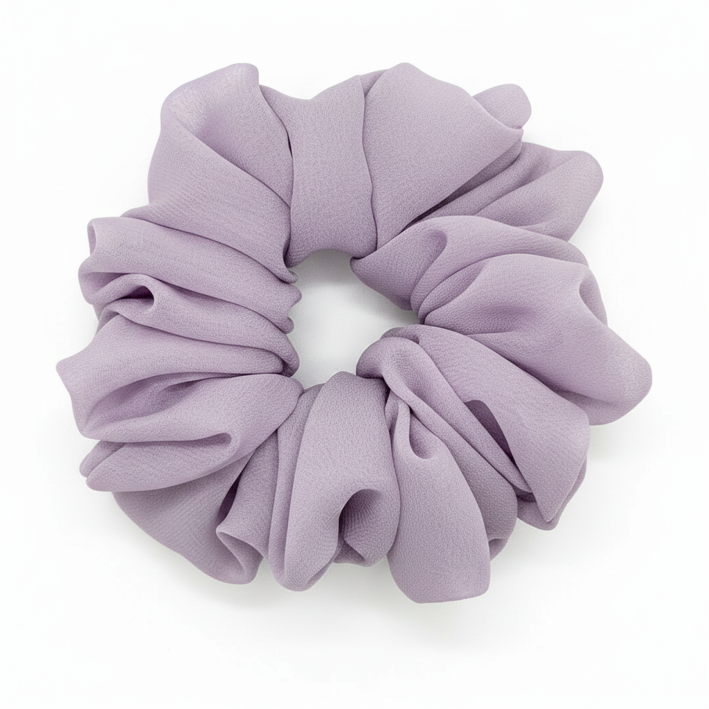 Lavender Scrunchie Zoomed In