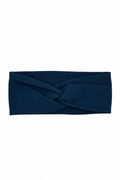 Navy Blue Headband Clean White Background