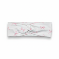 Pink Bow Headband Stark White Background