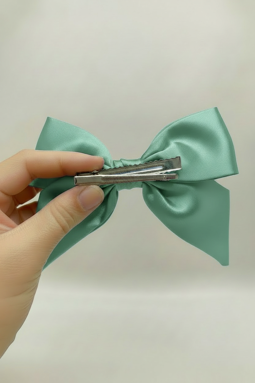 Sage Green Bow in Hand