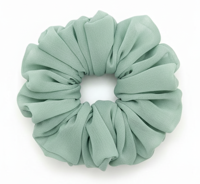 Sage Green Scrunchie 65% Zoom