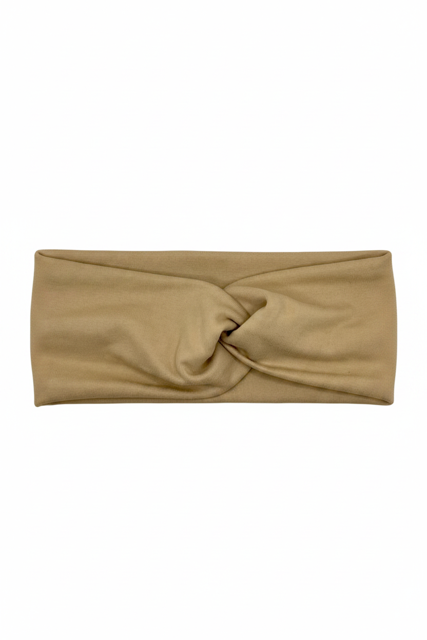 Tan Headband Clean White Background